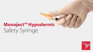 Cardinal Health Monoject™ Hypodermic Safety Syringes [upl. by Ahsekad35]