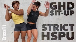 Strict HSPU GHD SitUp WOD Demo 220822 [upl. by Eudoca]