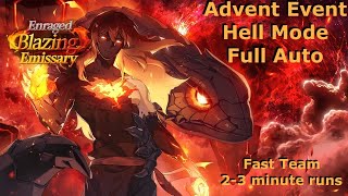 Epic Seven  FAST HELL MODE 23 min runs Advent Side Story Enraged Blazing Emissary Dazzled Magnar [upl. by Julius600]