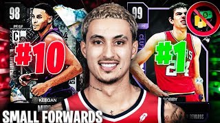 RANKING THE TOP 10 BEST NON GAMBLING SMALL FORWARDS IN NBA 2K24 MyTEAM [upl. by Ruperto]