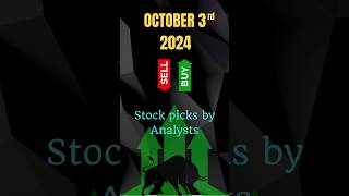 Analysts picks equityinvesting markettrends stockmarketindia tradingeducation stockmarket [upl. by Atekin]