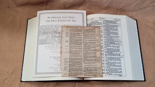 1611 King James Bible Regular Facsimile Edition [upl. by Eirek683]