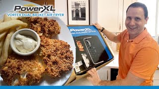 Air Fry 2 different foods at the same time  PowerXL Dual Basket Vortex Air Fryer Review by Mike [upl. by Kenlay211]