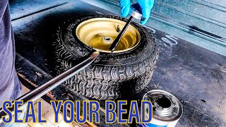 How To Seal Tires that Leak Air Around the Rim [upl. by Grannia]