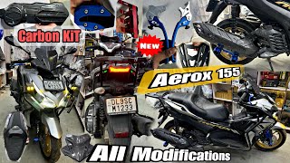 Epic Modifications Aerox 155  New Yamaha Aerox Modified  Aerox Carbon parts 😘 [upl. by Sturdivant]