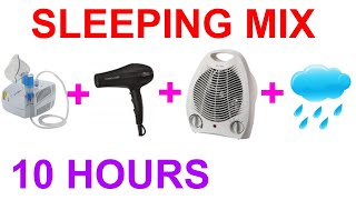 №470 Nebulizer sound hair druer sound sound of fan heater rain sound  10 hours ASMR [upl. by Corissa]