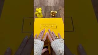 Unboxing 💛loccitaneenprovence unboxingbeautyunboxing skincareunboxing almondshoweroil [upl. by Kcirddet]