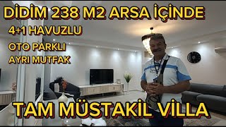 DİDİMDE SATILIK TAM MÜSTAKİL11500000 TL FUL SIFIR EŞYALI 41 AYRI MUTFAK MÜSTAKİL HAVUZ OTO PARK [upl. by Weksler]