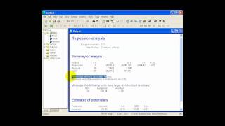 Linear regression in GenStat Discovery Edition [upl. by Ailecnarf]