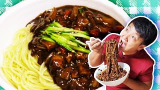 How to Cook The BEST KOREAN Jajangmyeon Noodles in Black Bean Sauce [upl. by Assi]