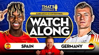 SPAIN vs GERMANY LIVE EURO 2024 with Mark GOLDBRIDGE LIVE [upl. by Castle]