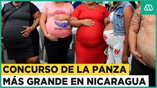 Concurso de la panza más grande celebra la maternidad en Nicaragua [upl. by Brasca]