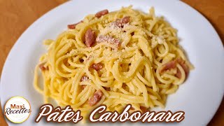 Pâtes Carbonara  Vraie Recette Italienne Facile et Rapide [upl. by Yirinec]