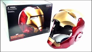 IRON MAN Marvel Legends Electronic Helmet Replica Review  StephenMcCulla [upl. by Ennaear]