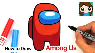 How to Draw AMONG US Game Character [upl. by Eidoc511]