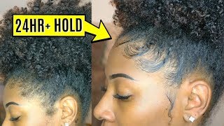 How To SAFELY LAY YOUR EDGES  Baby Hair Tutorial for Type 4 Hair Edges [upl. by Zadoc]