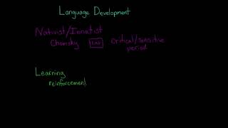 תיאוריות של התפתחות השפה נטיביזם למידה אינטראקציה [upl. by Ardnajela575]