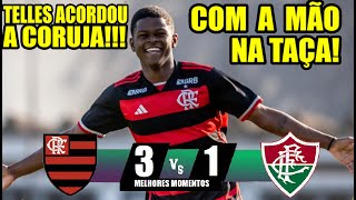 MELHORES MOMENTOS  FLAMENGO 3x1 FLUMINENSE  JOSHUA GARÇOM GOLS PABLOTELLESJEFINHO CARIOCA Sub17 [upl. by Yelrehs76]