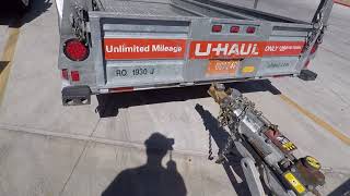 Uhaul 6x12 open trailer review [upl. by Orelu]