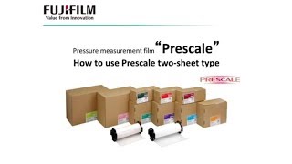 Pressure measurement film quotPrescale“ How to use Prescale twosheet type  FUJIFILM [upl. by Aritak]