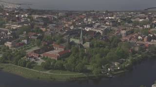 Trondheim Munkholmen Nidarosdomen NTNU Tyholttårnet  Flying Over Norway [upl. by Adyeren]