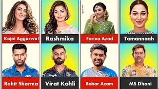 South Indian And Bollywood Actress Favorite Cricketers [upl. by Eiveneg496]