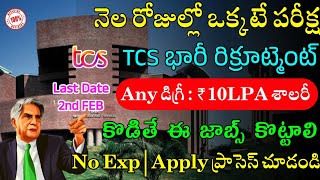 TCS Recruitment 2024  Work From Home Jobs 2024  TCS NQT 2024  Latest Jobs In Telugu [upl. by Anitnatsnoc974]