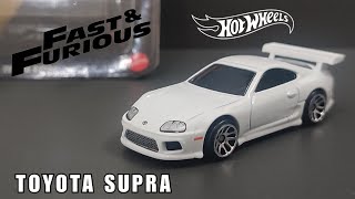 UNBOXING DAN REVIEW HOT WHEELS FAST AND FURIOUS BRIAN OCONNER TOYOTA SUPRA PUTIH [upl. by Enirehtahc]