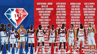 NBAs 75 Greatest Players EVER 1 VS 1 Part 1 [upl. by Amargo473]