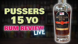 Pussers 15yo Rum Review  LIVE [upl. by Ifill578]