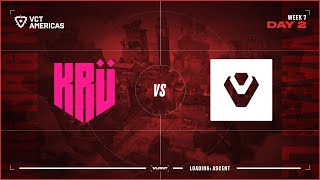 KRU vs SEN  VCT Americas Stage 1  W7D2  Map 2 [upl. by Golding404]