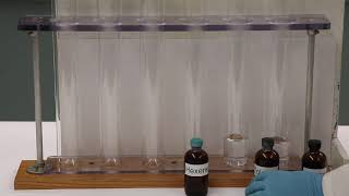 Chemistry Demonstration Br2 with Toluene and Hexane [upl. by Ruphina380]