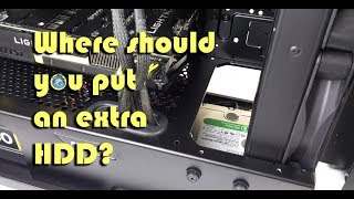 How to install a 35quot HDD in a Phanteks Enthoo Pro M Acrylic w out a HDD cage  Experiment Modding [upl. by Emelyne]