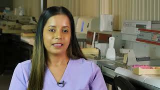 Hear from a graduate of Micheners Medical Laboratory Science Bridging Program [upl. by Jaylene]