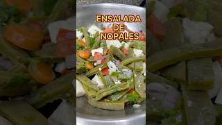 ENSALADA de NOPALES La has probado Una comida muy rápida de hacer [upl. by Lelah]