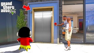 Franklin Found New Secret Magical Elevator Lift Inside Shin Chan amp Franklin House in Gta 5 Telugu [upl. by Angelita]