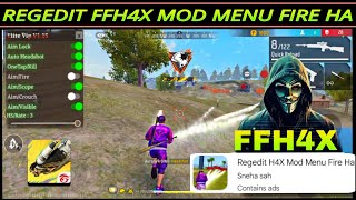 Regedit Ffh4x Mod Menu Fire Ha 😱 Free Fire Mein Hack Kaise Lagaen  Ffh4x Pro v24 Password [upl. by Elorak]