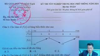 livestream 8 vua trắc nghiệm  xử lý đề minh hoạ 2024 [upl. by Clayson]