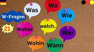 Deutsch A11  Lektion 3  Fragen und JaNeinFragen auf Deutsch Grundlagen und Beispielequot [upl. by Elleiram]