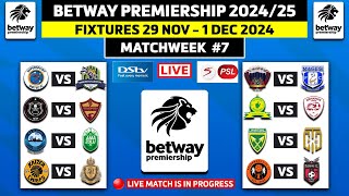 BETWAY PREMIERSHIP 202425 FIXTURES MATCHWEEK 7  BETWAY PREMIERSHIP 202425 SCHEDULE DATES amp VENUE [upl. by Pease]