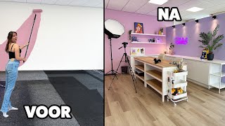 WIJ BOUWEN een XXL STUDIO  Makeover [upl. by Erdnua488]