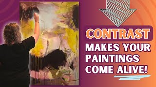 Create Beautiful Contrast in Your Abstract Paintings [upl. by Arni]