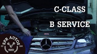 Mercedes C Class B Service overview with service light reset amp DSB confirmation [upl. by Rolyks549]