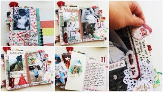 December Daily 2017  Days 814 Flip Through  Travelers Notebook [upl. by Joni]