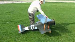 14 scale SE5a 1st take off [upl. by Winnifred]