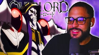 NON ANIME FANS FIRST TIME WATCHING OVERLORD EPISODE 1 REACTION [upl. by Attenyw]