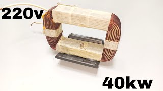 I turn microwave copper coil into strong free energy generator using magnet power 💪 [upl. by Vashti]