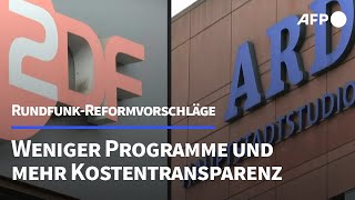 Das sind die Reformpläne für den öffentlichrechtlichen Rundfunk  AFP [upl. by Ellerret]