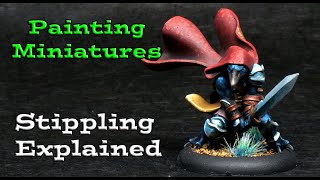 Painting Miniatures Stippling Explained [upl. by Gore477]