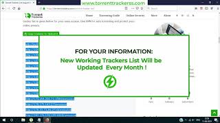 How to Add Trackers to Increase Download Speed  Fix Dead Torrents  Torrent Trackers List [upl. by Leuas70]